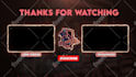 create 4 animated twitch screens, starting soon, brb and ending screen