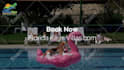 create this funny video ad of dogs chilling at the pool