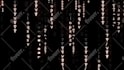 do matrix running code logo animation