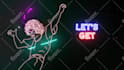 create modern neon lyric video