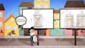make you this eye catchy cartoon animated commercial