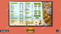 design menu board, food menu and restaurant digital signage
