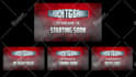 make animated twitch brb, starting soon, offline screens