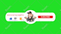 make modern youtube subscribe animation, like and bell icon button