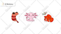 create looping animated cute stickers in GIF or apng for apps and websites