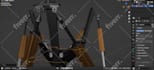 do professional mechanical robots 3d rigging in blender or maya
