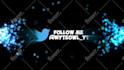 create energetic particle logo and text intro animation