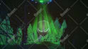 make alien ufo abduction logo reveal intro