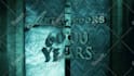 create 3d ancient stone door open logo reveal intro animation