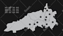 create map animation with text and icon