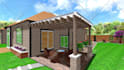 design pool, backyard, patio, landscape design