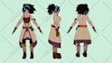 create 3d anime characters for video games