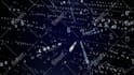 create hi tech animation, logo reveal from digital particles