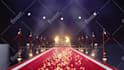 create luxury 3d red carpet logo intro