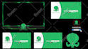 craft professional twitch overlay, stream overlay, mascot logo