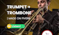 record trumpet and trombone brass section