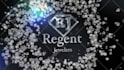 make falling luxury diamonds logo animation