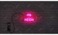 do modern neon sign light intro animation
