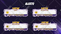 design a twitch overlay, animated stream package
