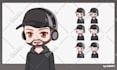 create chibi pngtuber for stream, discord, vtuber and twitch