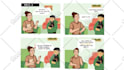 create 4 panel comic strip