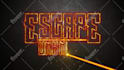 create metal laser cut fire crack and burning logo intro