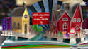 create animated 2025 christmas, new year video