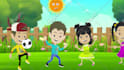 create two 2d animated kids learning videos for youtube