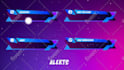 design a twitch overlay, animated stream package