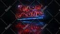 create cyberpunk neon light metallic glow logo reveal intro animation video