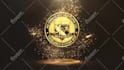 create a magical gold logo intro animation