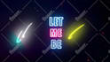 create modern neon lyric video