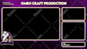 create animated twitch overlay, panel, facecam for kick twitch