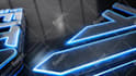 create fully loaded 3d metallic logo glow animation intro
