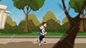 make a simple 2d animation in cartoon style