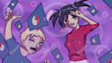 do 2d character animation, gif frame by frame in traditional 2d anime style