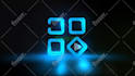 create 4k neon glitch social media and business intro outro