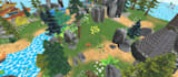 design low poly unity 3d model  and environment for the game