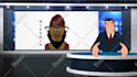 present your breaking news video cartoon style