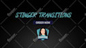 do animated stinger transitions for twitch, youtube, mixer