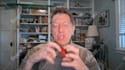 create a relaxed conversational video looking to the side