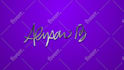 do handwritten signature logo animation in gold or silver
