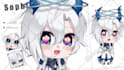 design and draw live2d vtuber model, ready for rig