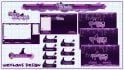 design animated cute custom stream overlay panels for twitch