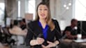 create a polished business corporate spokesperson video