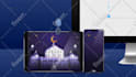create stunning ramadan mubarak and eid greetings with logo