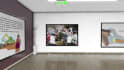 make 3d realistic virtual art gallery slideshow