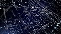 create hi tech animation, logo reveal from digital particles
