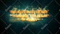 create smoking gold particles animation for logo or text