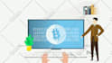 design bitcoin, crypto, trading or crowdfunding video